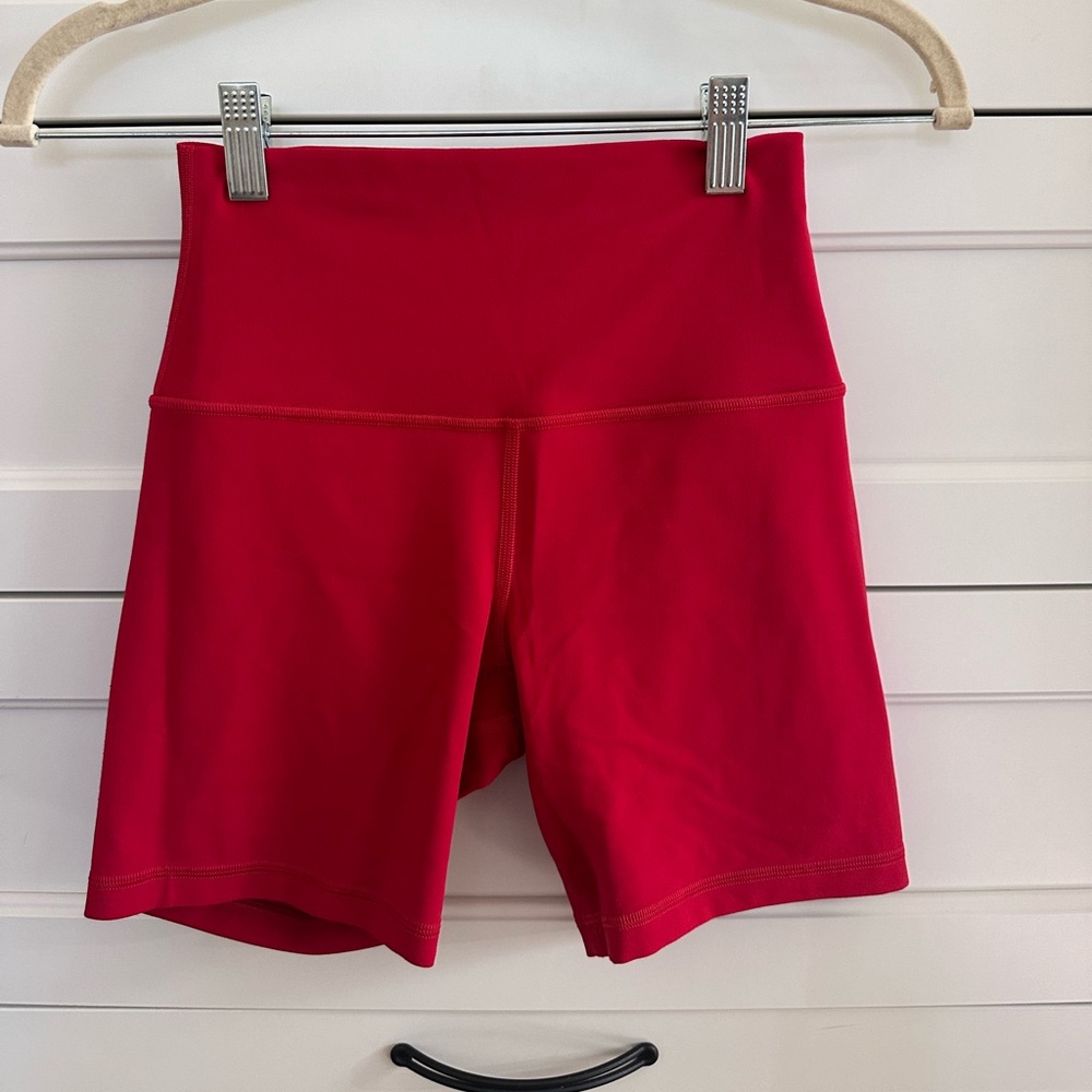 Lululemon Align shorts 6” Dark Red Size 4